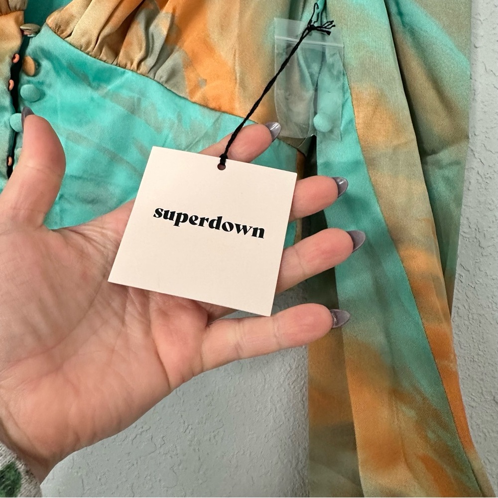 Superdown Multicolor Buttoned Blouse - Picture 6 of 6